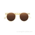 Оптовая мода Oculos de Sol Polarized Vintage Shades Sun очки ацетатные солнцезащитные очки мужчины ацетат